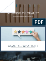 TQM Learning Episode 01 - Speaking of Quality