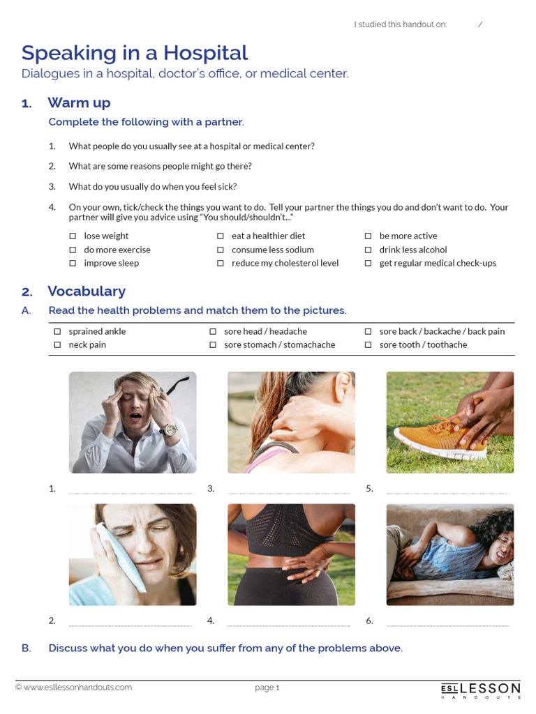 Dialogues for Hospital Visits | PDF
