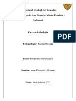 Fotogeologia Interpretacion Papallacta Umatambo Josue