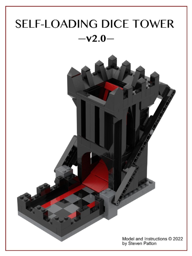 SelfLoading Dice Tower Instructions Black PDF
