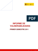 INTECO CERT, Informe de Vulnerabilidades (1er Semestre 2011)