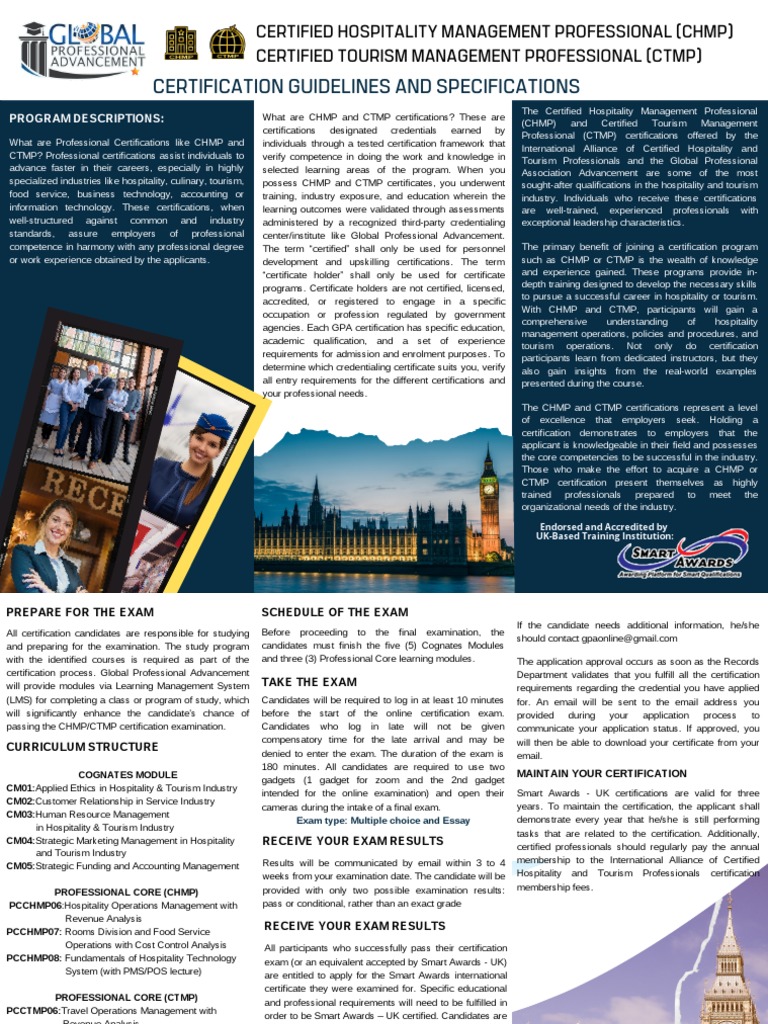CHMP CTMP Brochure | PDF | Certification | Professional Certification