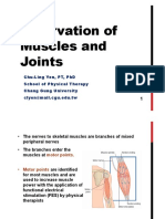 Week 5 Innervation of Muscles and Joints
