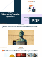 DEU - B2 - 08 Über Wissenschaftspreise Sprechen