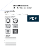 07.face2face Elementary II - Workbook - 2C Time and Money