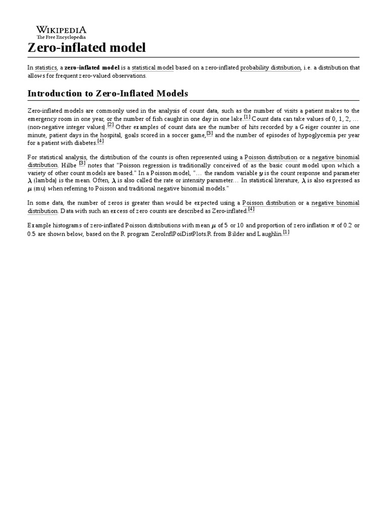 Overview of Zero-Inflated Models | PDF