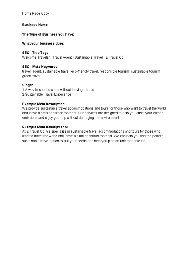 Template Home Page Free Download