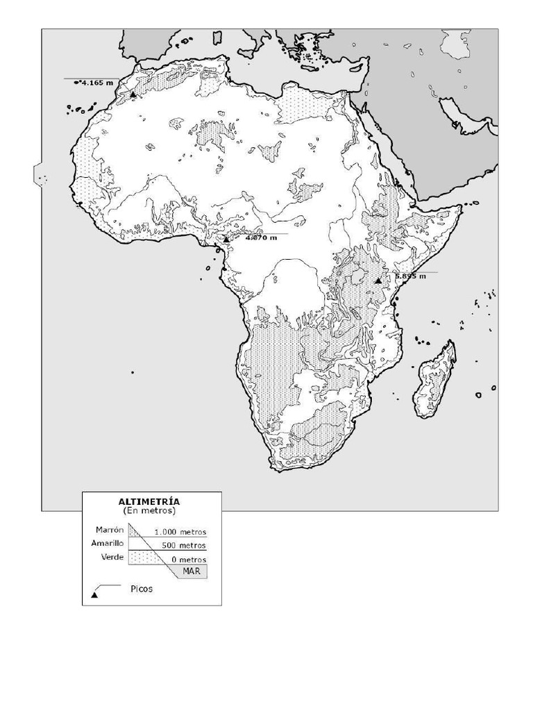 Mapa África Relieve | PDF