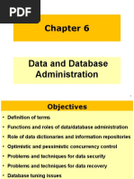 Ch6 - Data and Database Administration