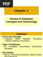 Ch1 - Database Concepts and Terminology