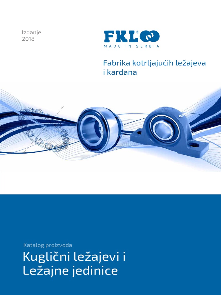 Kuglični Ležajevi I Ležajne Jedinice Katalog PDF