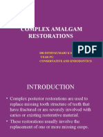 Complex Amalgam Restorations