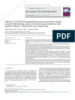 Adherence To Iron Folic Acid Supplementation and Associated Factors Among Antenatal CARE Attending Women in Sire District Primary Health Care Units