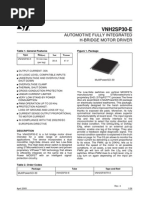 VNH2SP30-E: Automotive Fully Integrated H-Bridge Motor Driver