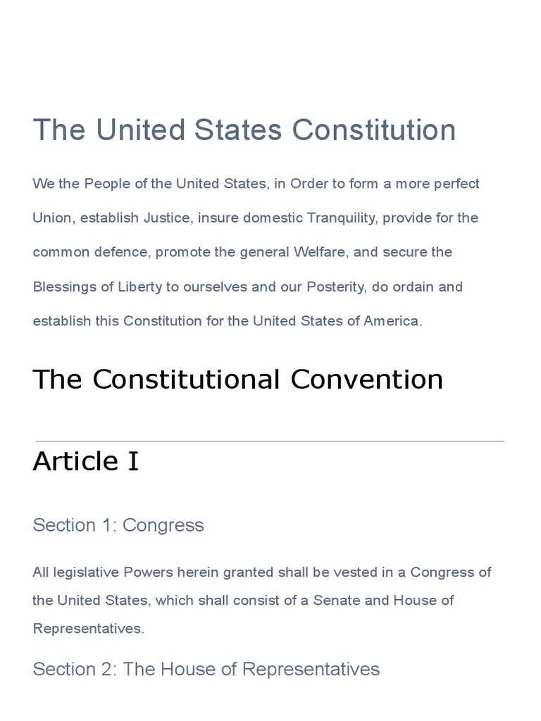 Us Constitution PDF
