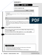 Mission English 1, Assessment Practice 2, Reading Writing Part 6