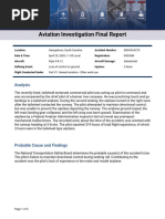 NTSB Report On April 2009 Incident