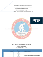 Tarea I - Procedimiento de Cambio de Nombre Civil o Judicial