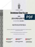 Universidad César Vallejo: Jesus Alfredo Guerra Torres