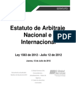 Estatuto de Arbitraje Nacional e Internacional