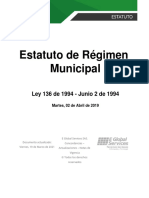 Estatuto de Régimen Municipal
