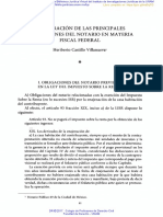 Enumeracion de Las Princiales Obligaciones Del Notario en Materia Fiscal Federal.