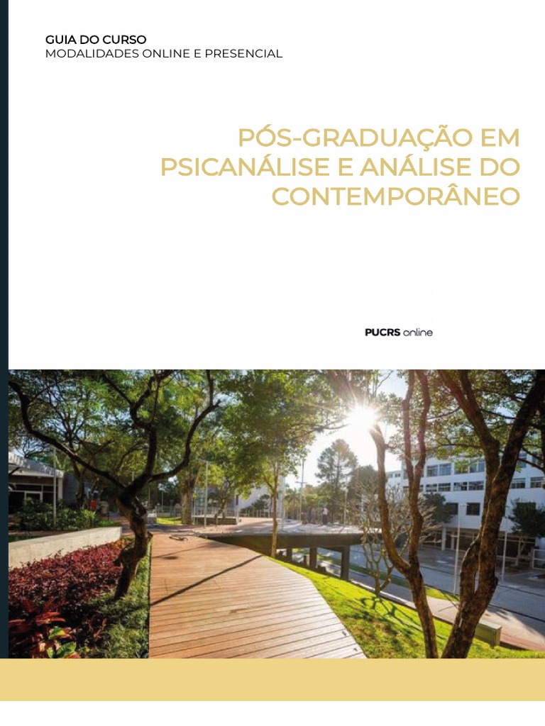 Pós-Graduação em Psicanálise EAD PUCRS | PDF