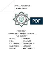 Contoh Proposal Pengadaan Alat Hadroh