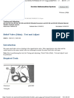 Relief Valve (Main) - Test and Adjust