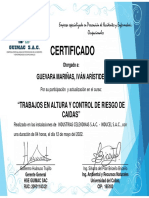 4c) Certificados Trabajos en Altura