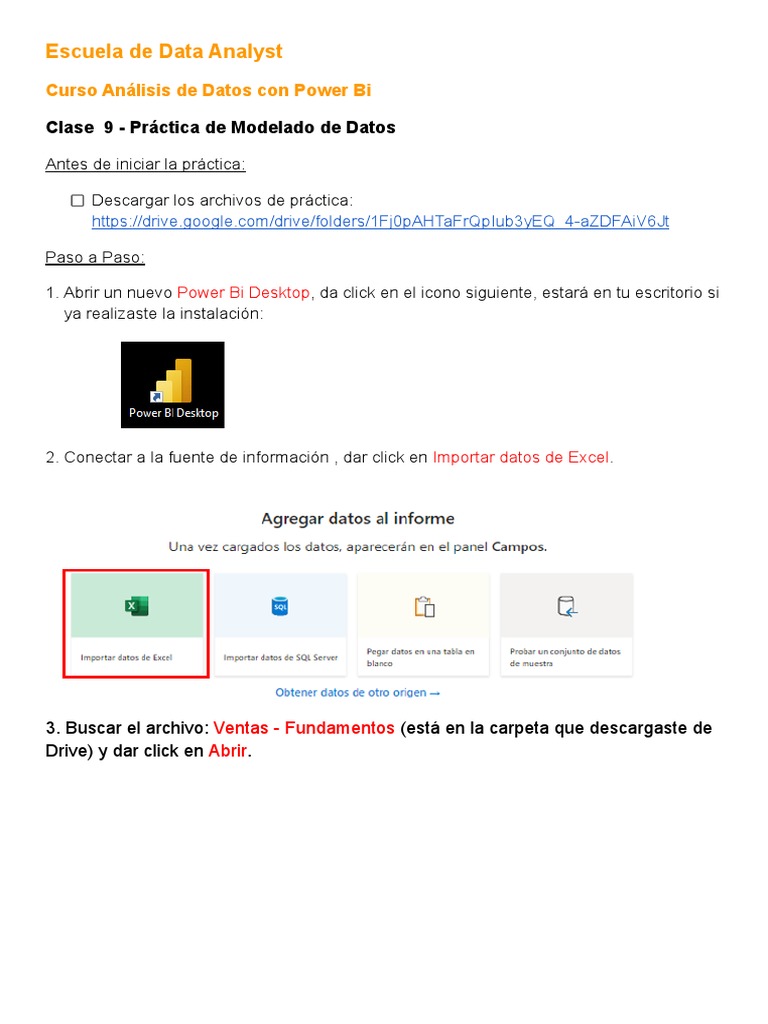 Práctica de Modelado de Datos en Power BI | PDF | Software | Informática