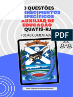 50 Questões - Auxiliar de Educação - Conhecimentos Específicos - Quatis 2023