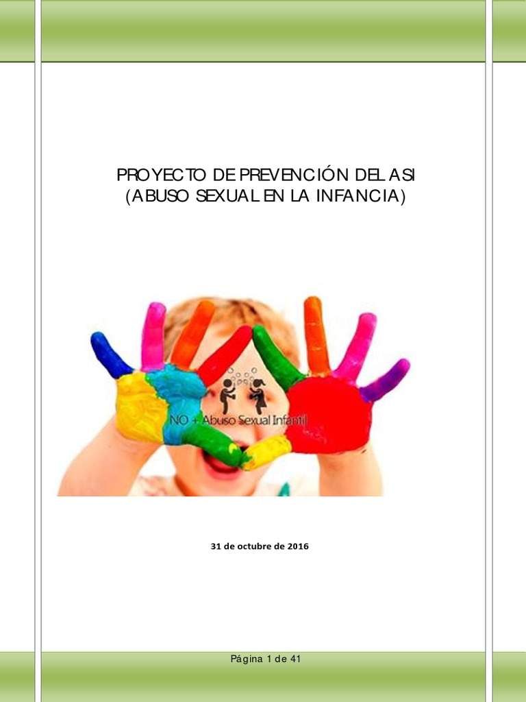 Prevención del Abuso Sexual Infantil | PDF | Abuso infantil | Abuso ...