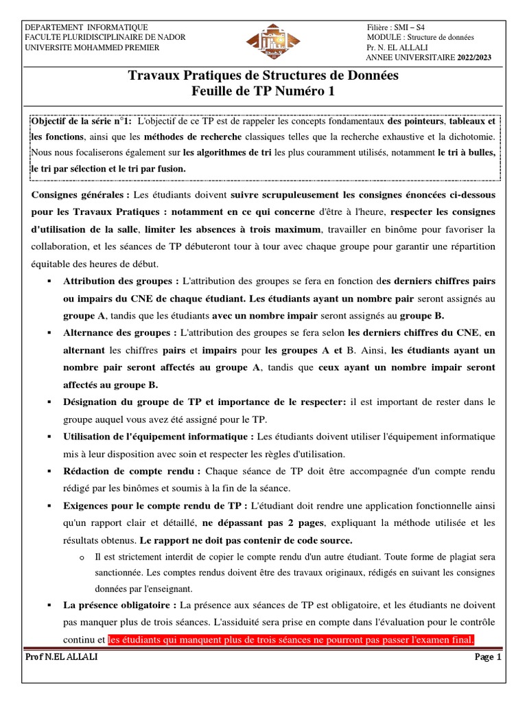 TP1 1 | PDF