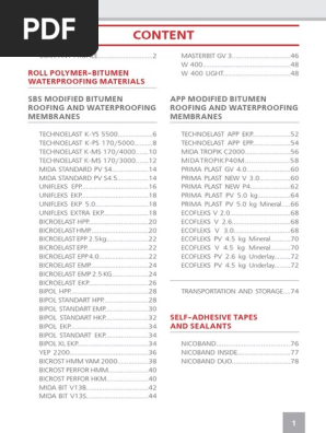 Roofing Materials Full Product Catalog and Technical Info PDF