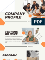 White Minimalist Company Profile Presentation