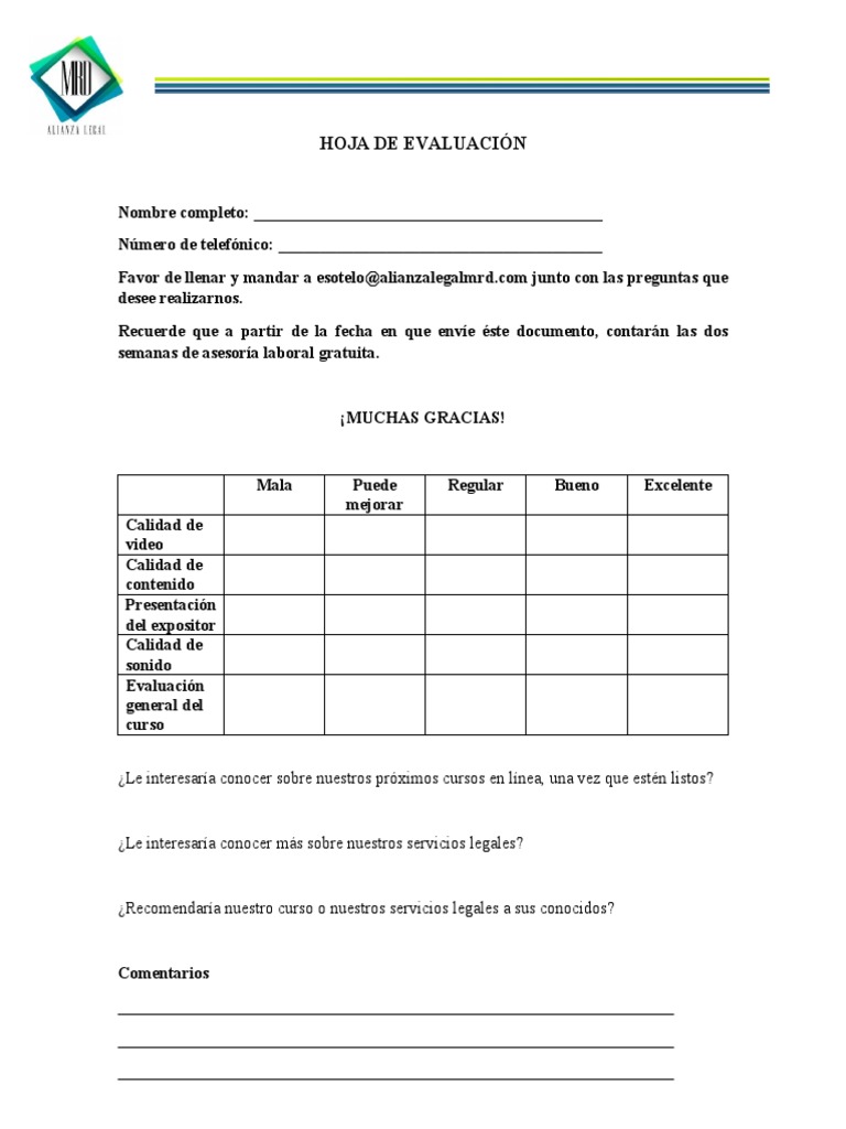 3.1 Hoja de Evaluación | PDF | Crecimiento personal y profesional