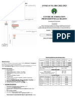 Fiche de Renseignement - CENTRE