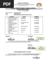 Accomplishment Report Sample