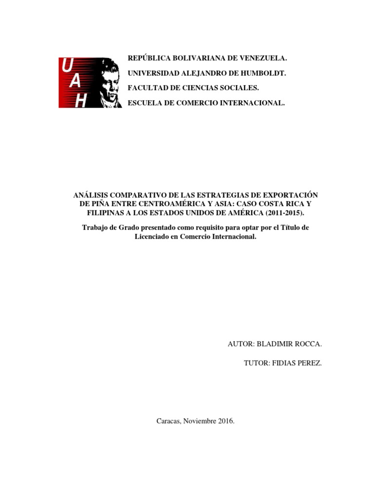 Las estrategias de filipians y costa rica para exportar pi a a estados