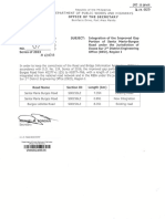 SUBJECT: Integration of The Improved Gap Portion of Santa Maria-Burgos Road Under The Jurisdiction of