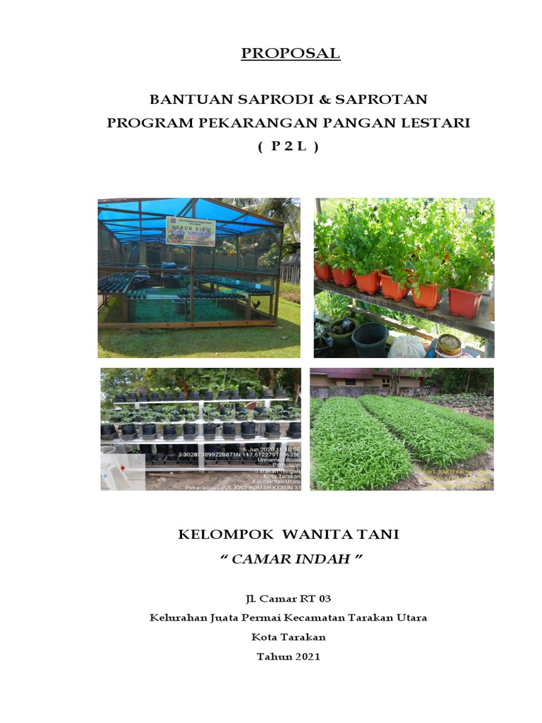 Proposal P2L KWT Sumber Inpirasi 2021 | PDF