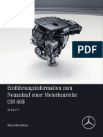 Einführungsinformation zum Neuanlauf einer Motorbaureihe OM 608 im Typ 177-01-01