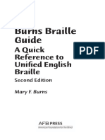 Mary F. Burns - Burns Braille Guide a Quick Reference to Unified English Braille