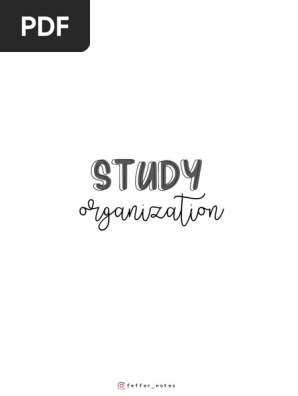 Study Organization KIT, create by @feffer_notes