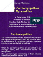 Internal Medicine Lecture 6 Cardiomyopathies and Myocarditides