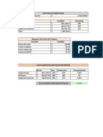 Estructura de Financiamiento Para Inversion Inicial