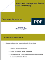 MBA-CM - ME - Lecture 2 Consumer Bahaviour I