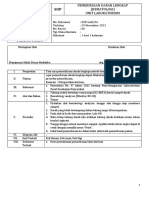 Sop Pemeriksaan Darah Lengkap (Hematologi)