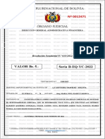 Caratula Notarial